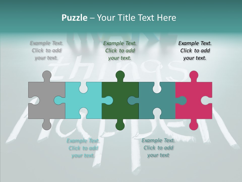 Goal Text Background PowerPoint Template