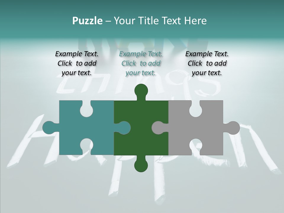 Goal Text Background PowerPoint Template