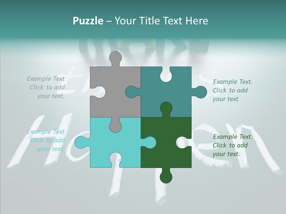 Goal Text Background PowerPoint Template