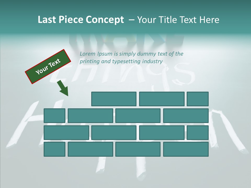 Goal Text Background PowerPoint Template