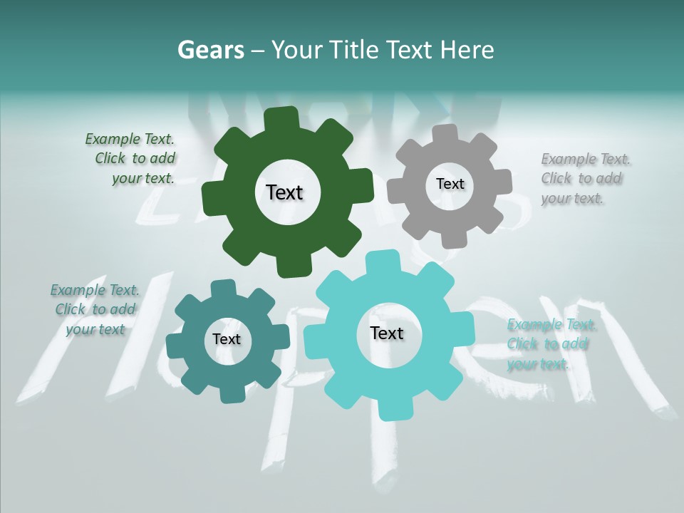 Goal Text Background PowerPoint Template