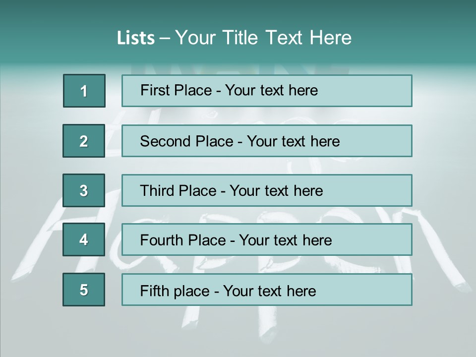 Goal Text Background PowerPoint Template