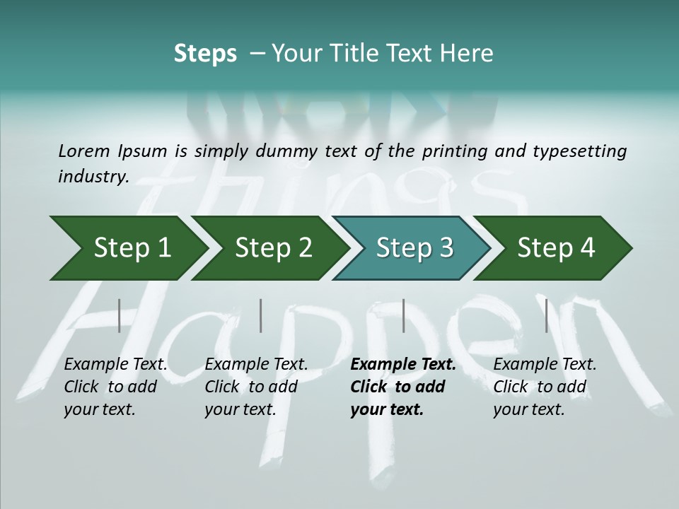 Goal Text Background PowerPoint Template