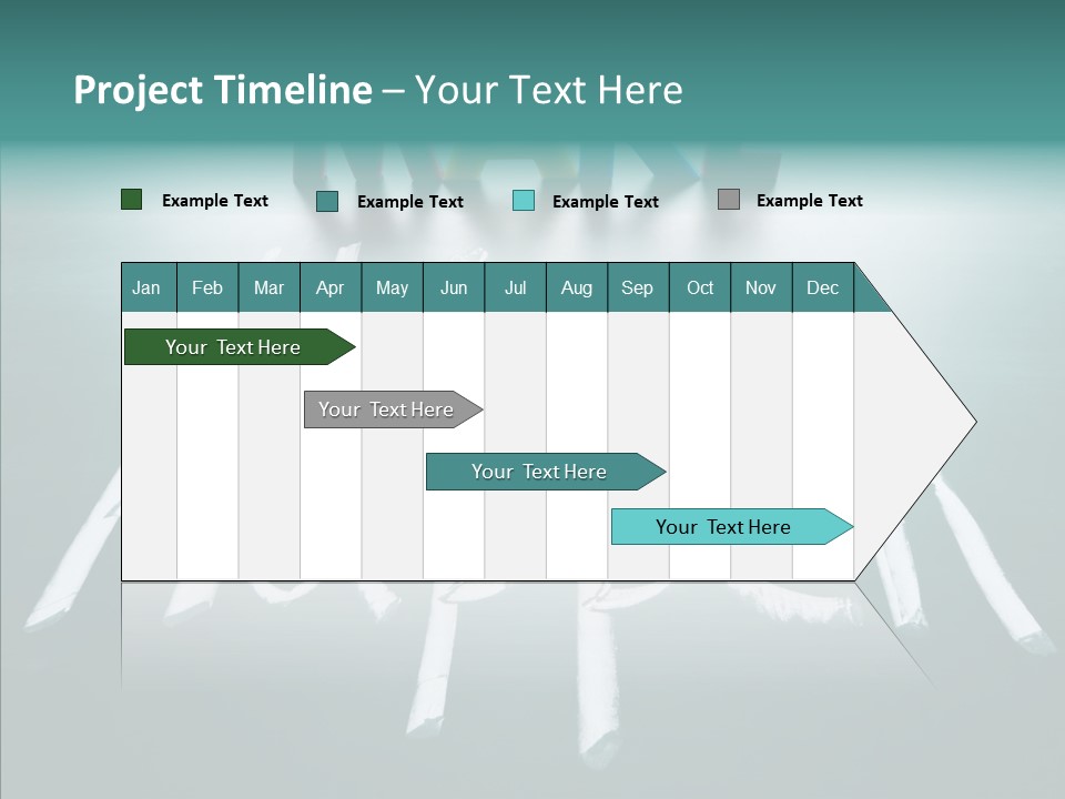 Goal Text Background PowerPoint Template