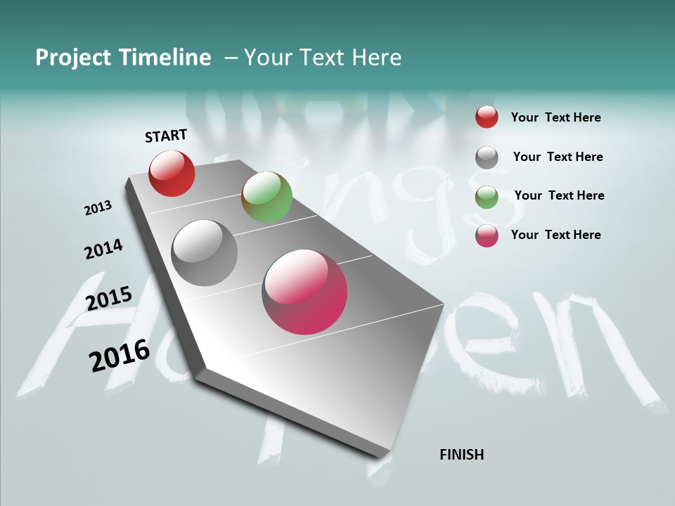 Goal Text Background PowerPoint Template