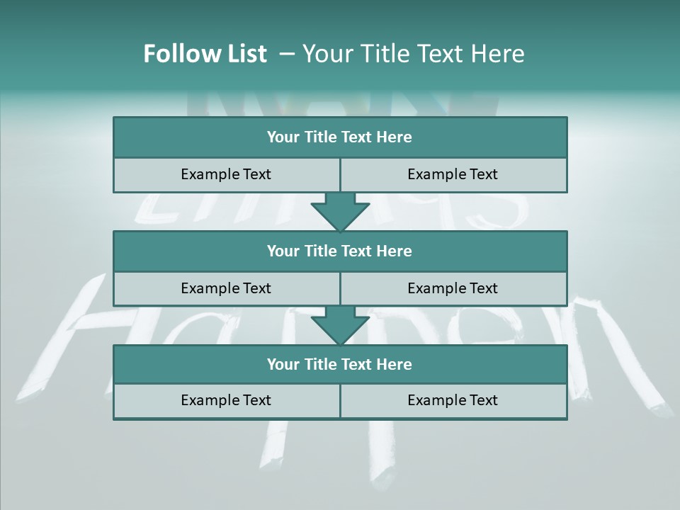 Goal Text Background PowerPoint Template