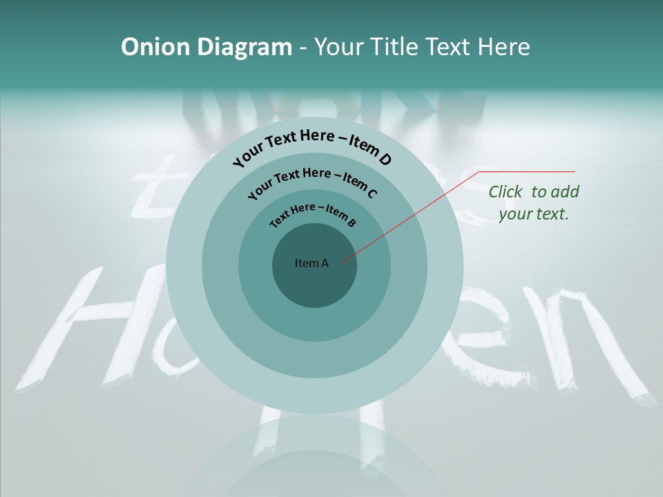 Goal Text Background PowerPoint Template