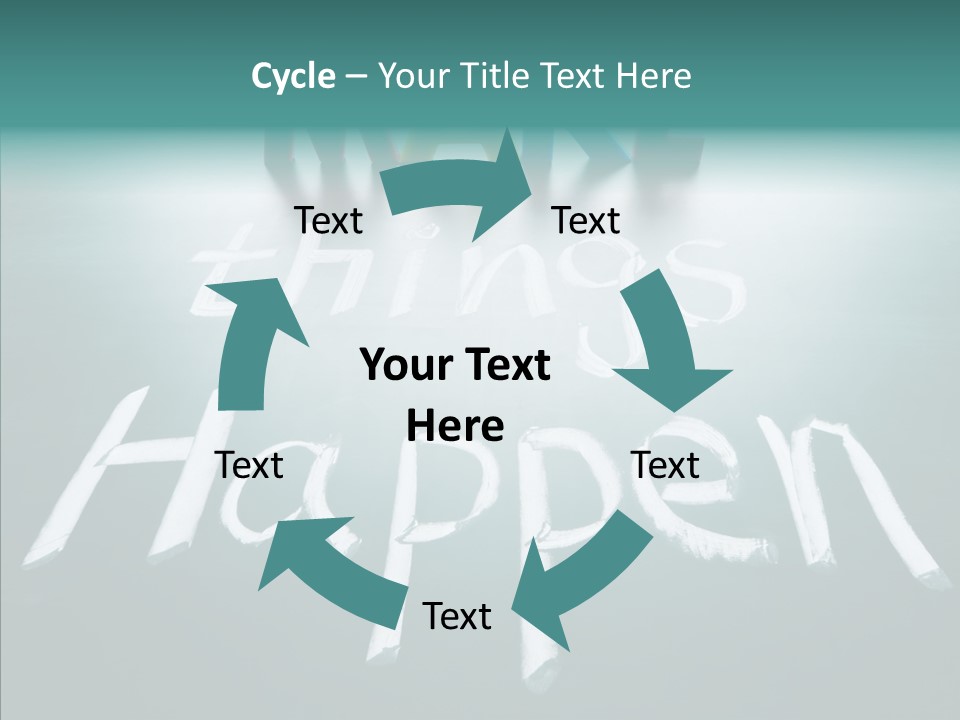 Goal Text Background PowerPoint Template