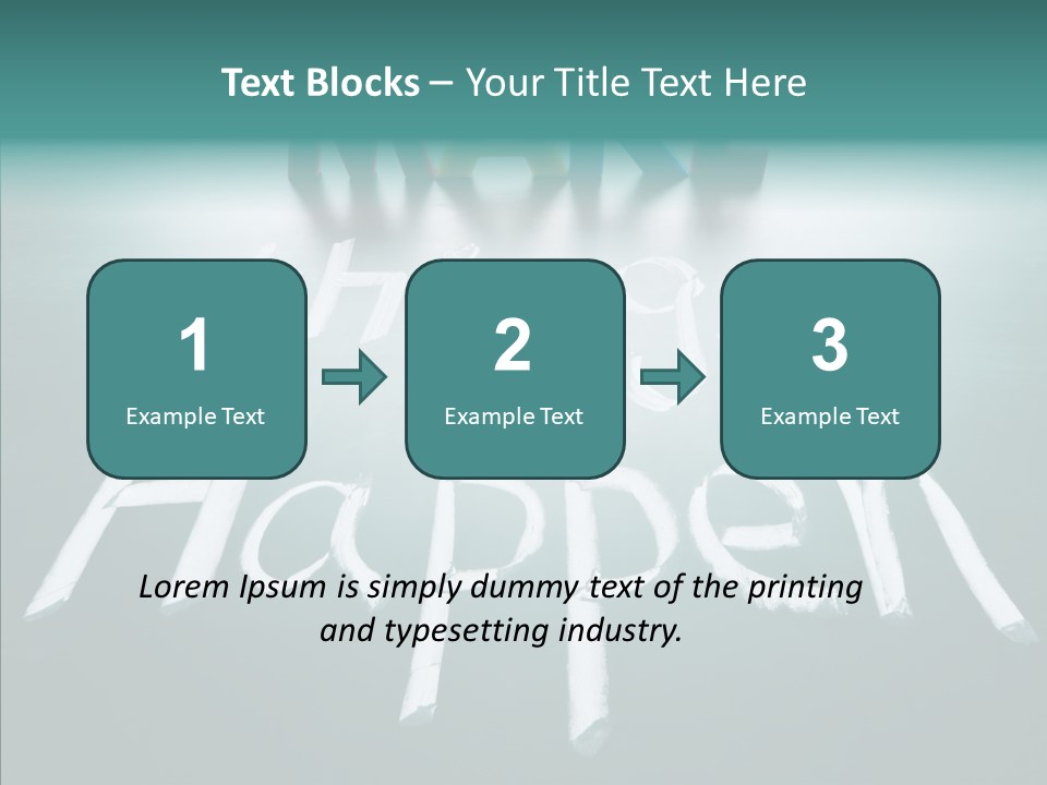 Goal Text Background PowerPoint Template