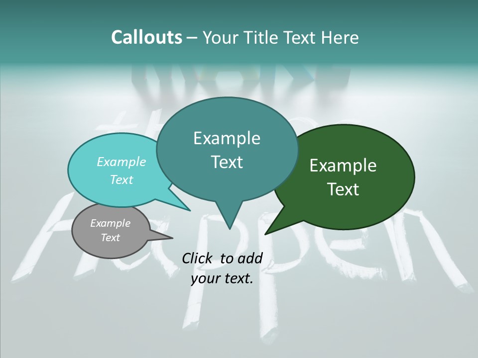 Goal Text Background PowerPoint Template