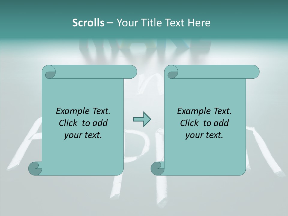 Goal Text Background PowerPoint Template