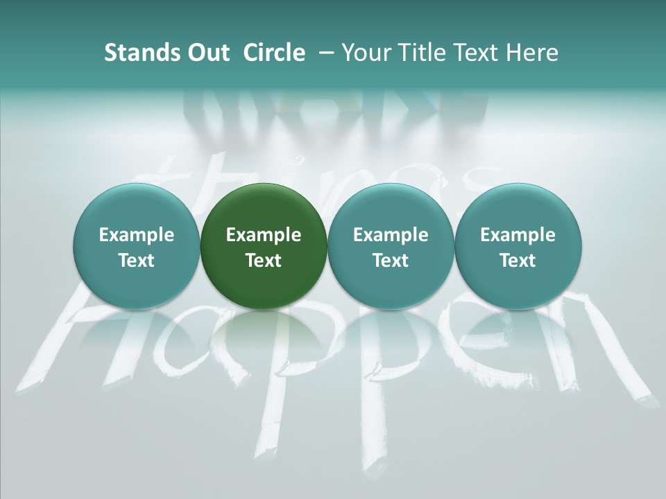Goal Text Background PowerPoint Template