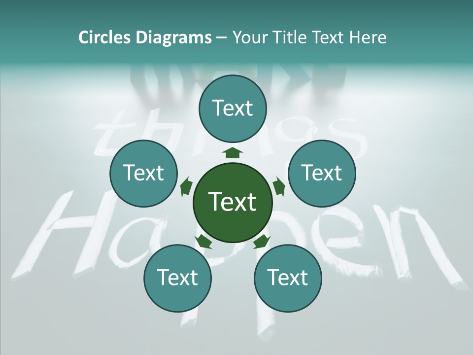 Goal Text Background PowerPoint Template