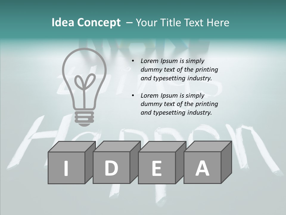 Goal Text Background PowerPoint Template