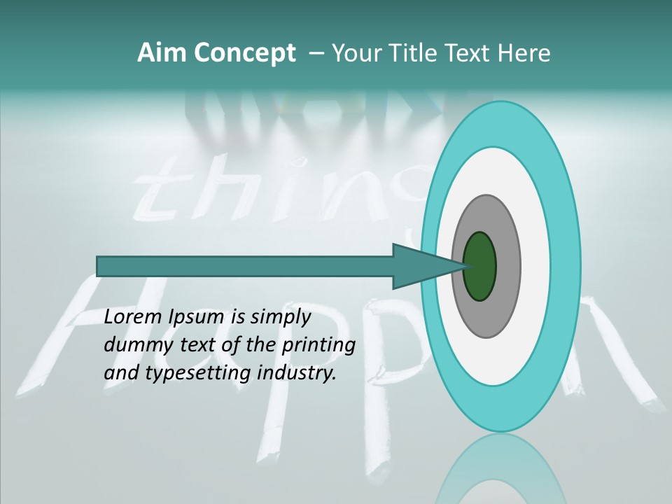 Goal Text Background PowerPoint Template