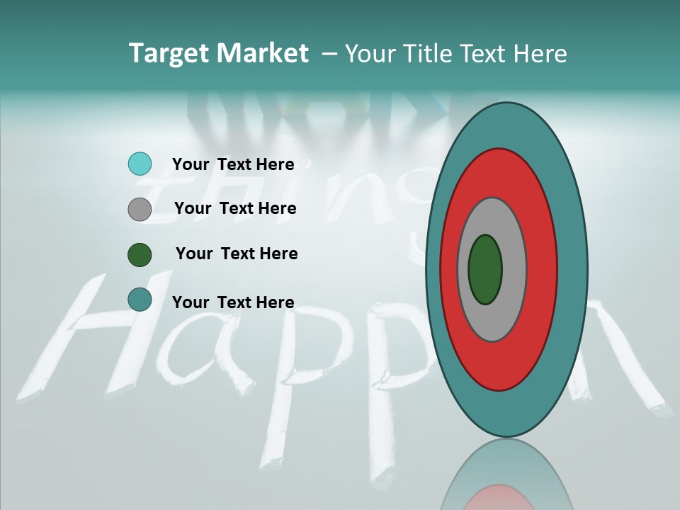 Goal Text Background PowerPoint Template