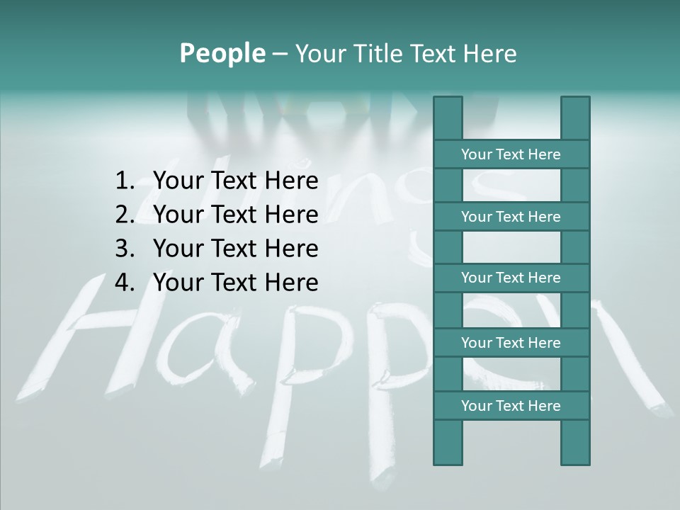 Goal Text Background PowerPoint Template