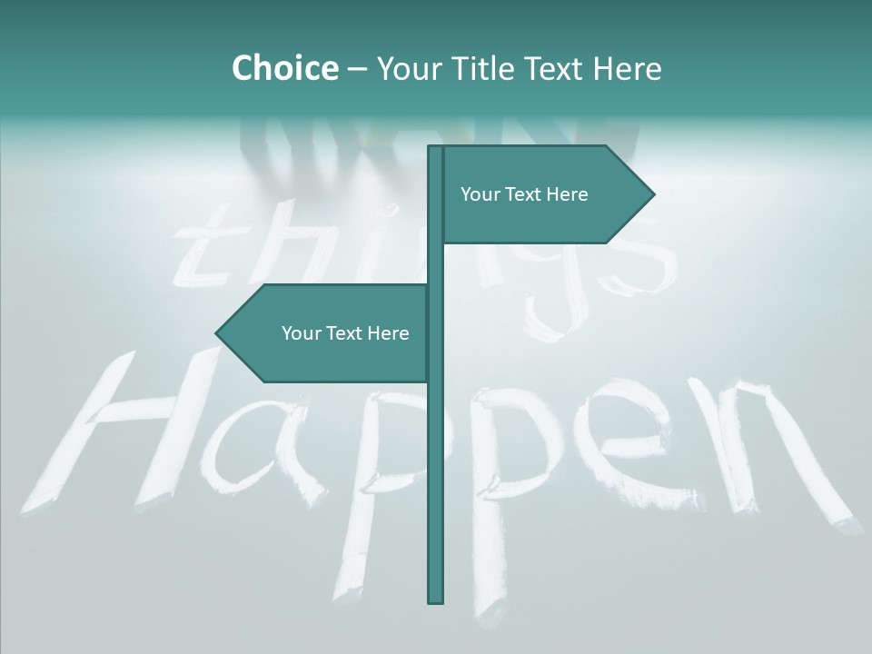 Goal Text Background PowerPoint Template