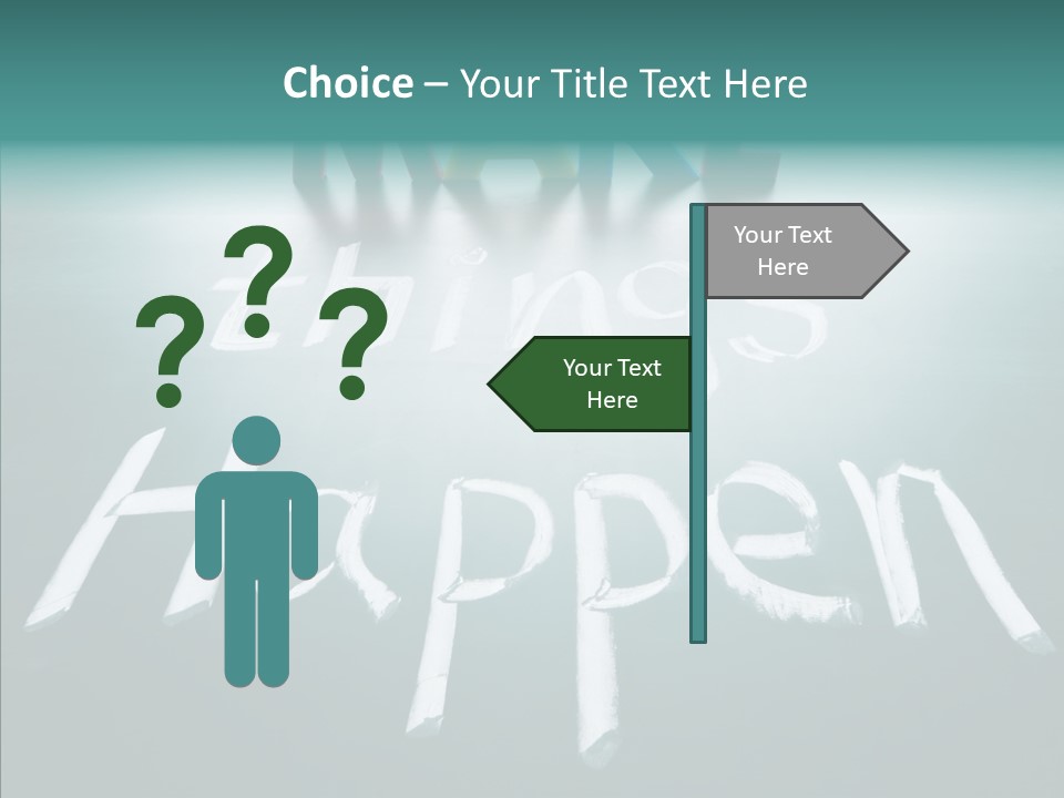 Goal Text Background PowerPoint Template