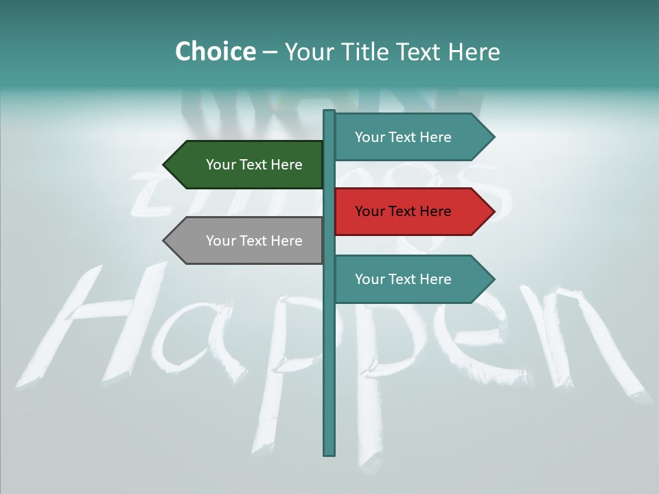 Goal Text Background PowerPoint Template