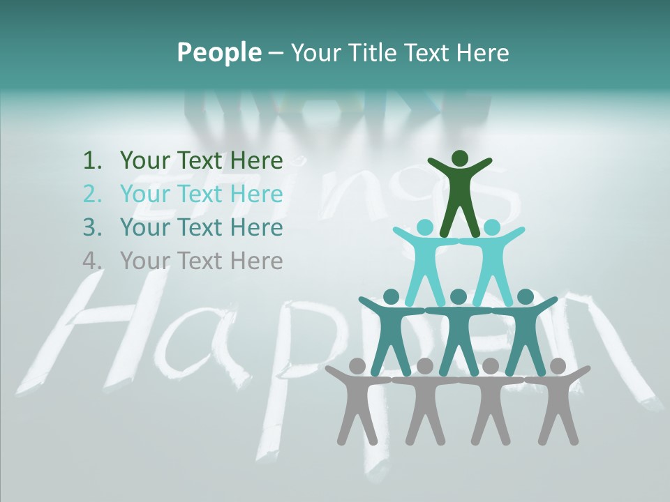 Goal Text Background PowerPoint Template