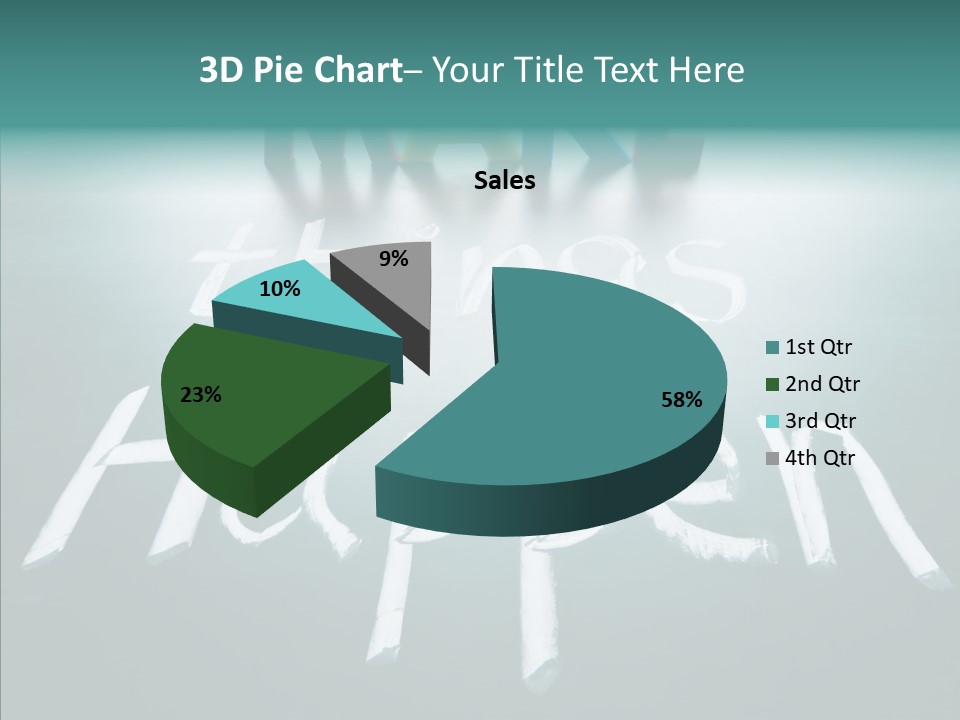 Goal Text Background PowerPoint Template
