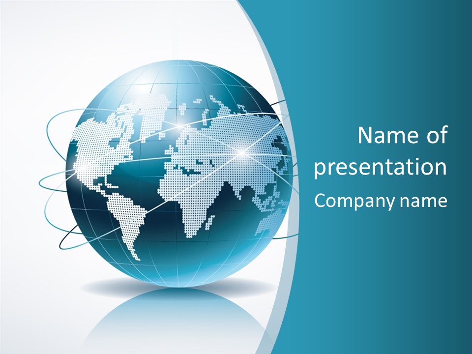 Continent Modern Communication PowerPoint Template