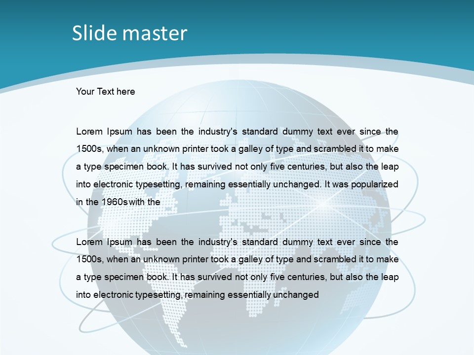Continent Modern Communication PowerPoint Template