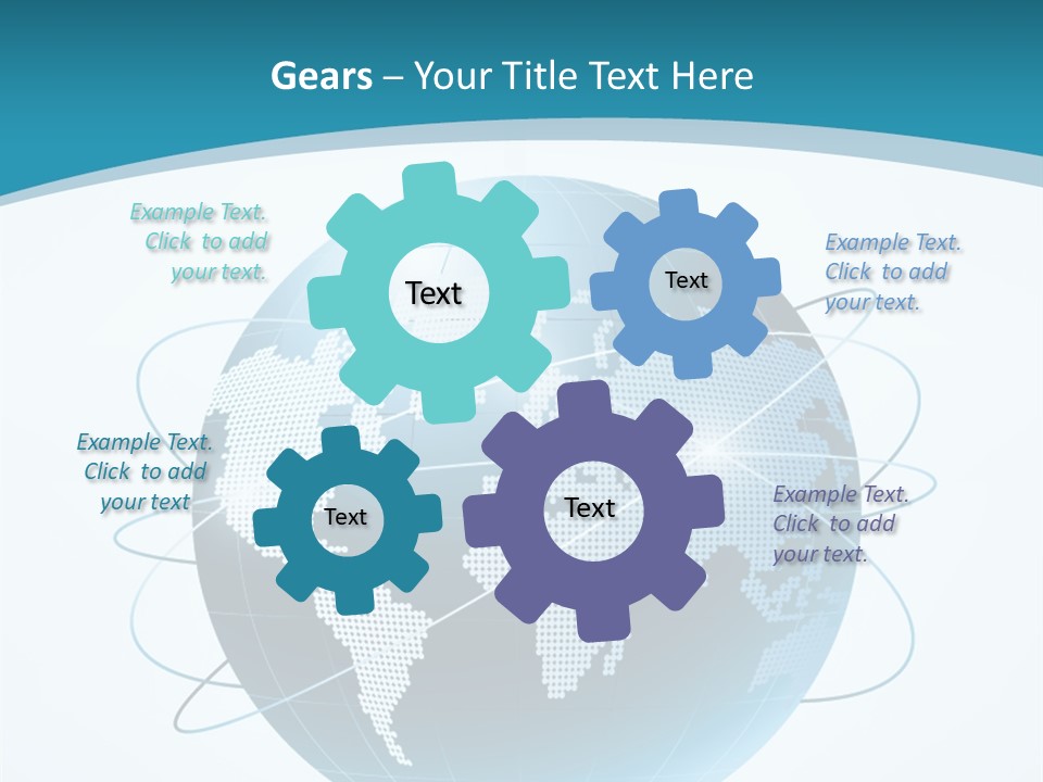 Continent Modern Communication PowerPoint Template