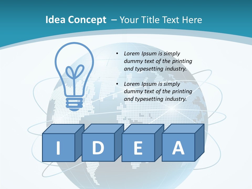 Continent Modern Communication PowerPoint Template
