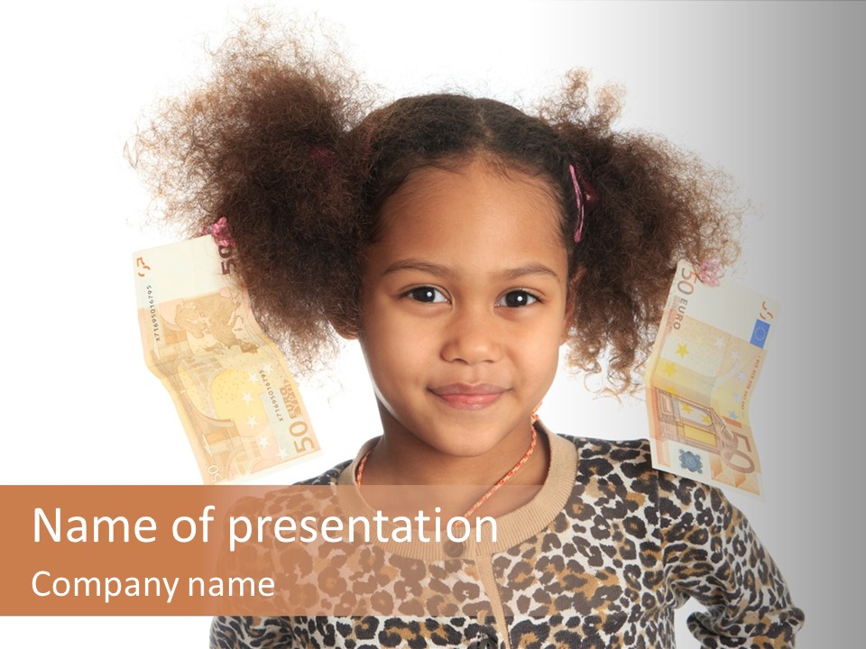White One Moneybox PowerPoint Template