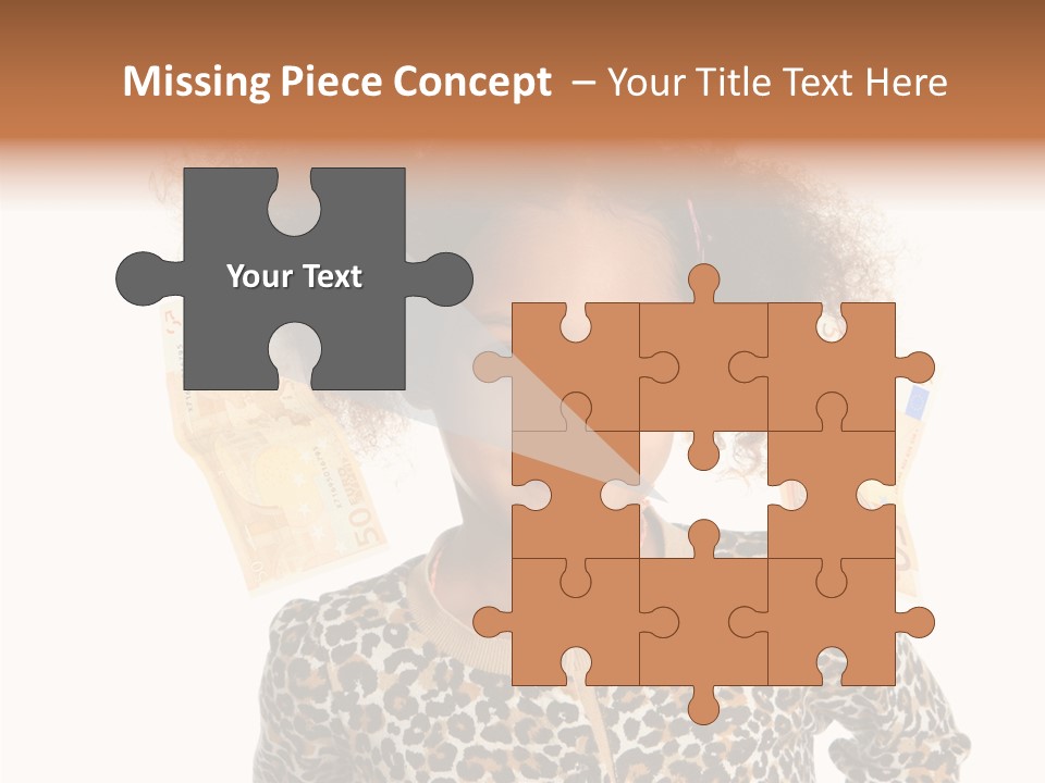 White One Moneybox PowerPoint Template