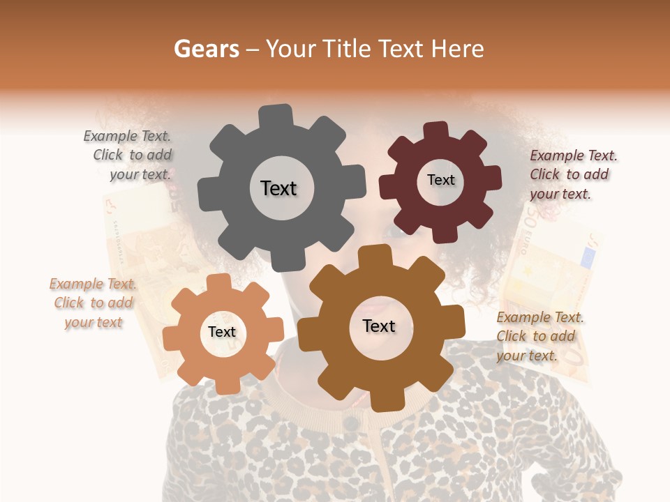 White One Moneybox PowerPoint Template