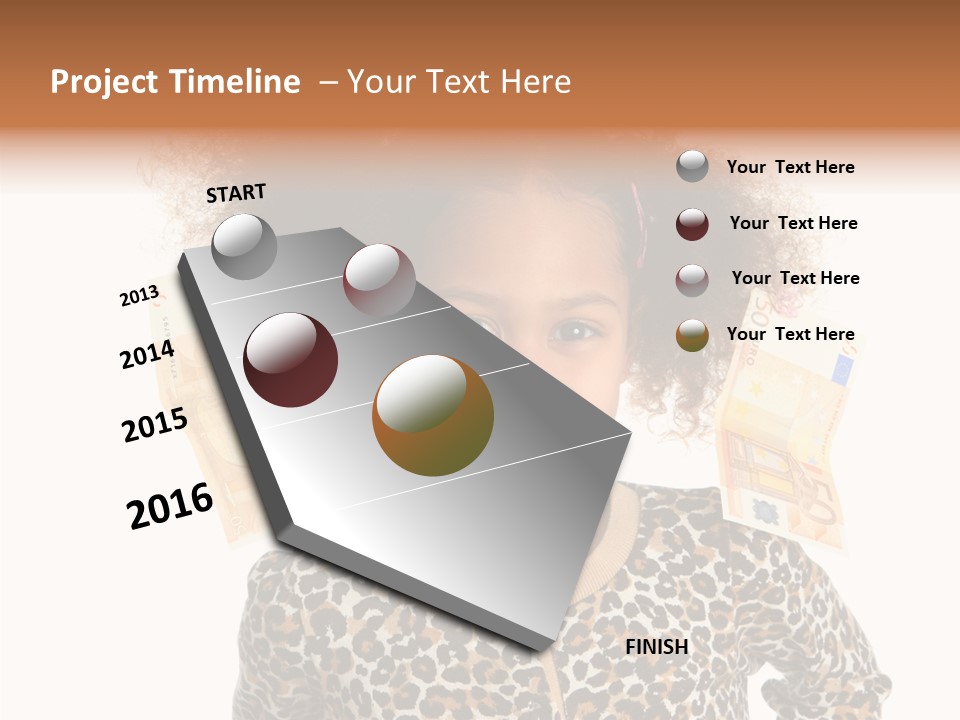 White One Moneybox PowerPoint Template