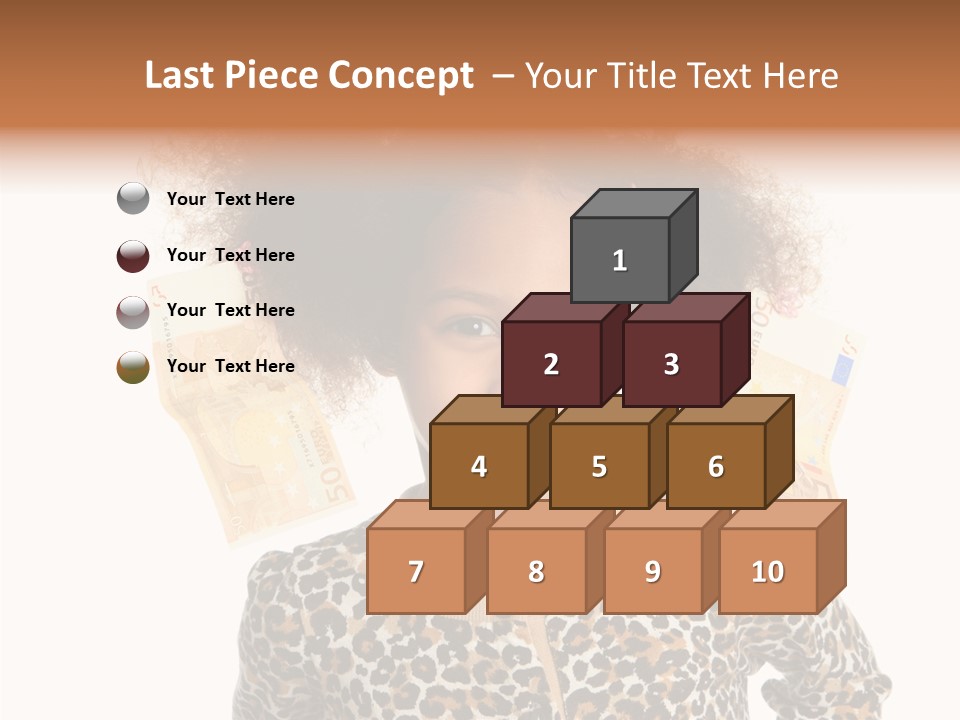 White One Moneybox PowerPoint Template