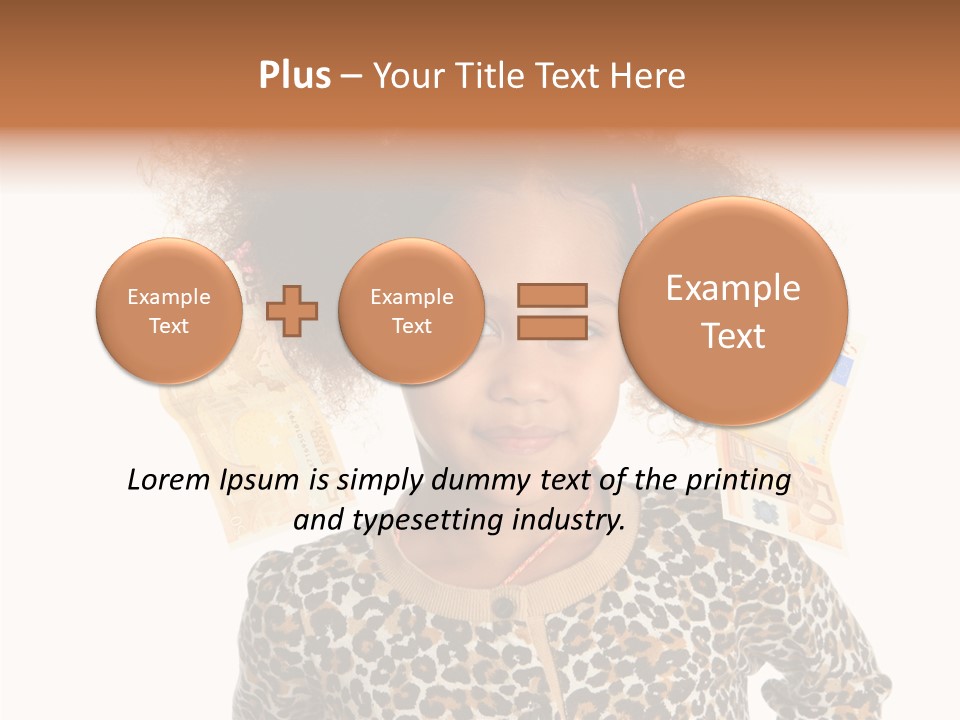 White One Moneybox PowerPoint Template