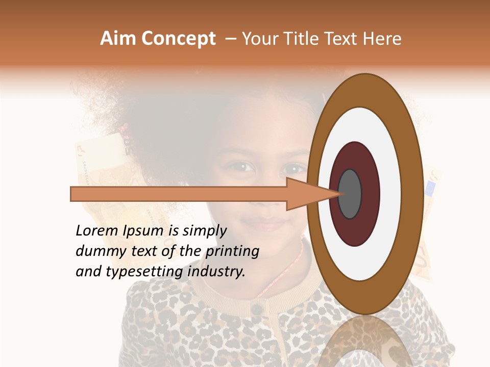 White One Moneybox PowerPoint Template