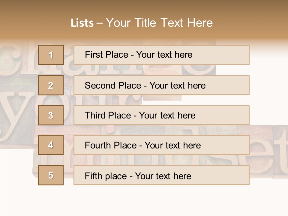 Antique Grunge Typography PowerPoint Template