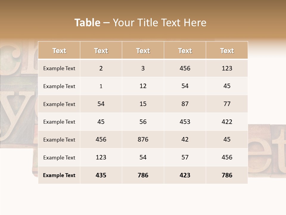 Antique Grunge Typography PowerPoint Template