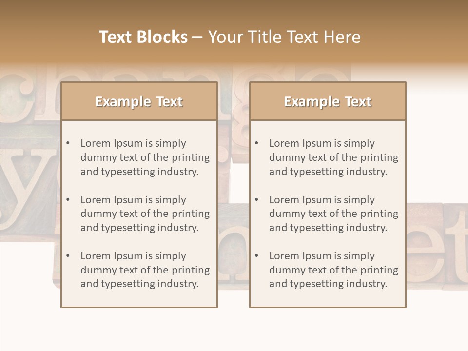 Antique Grunge Typography PowerPoint Template