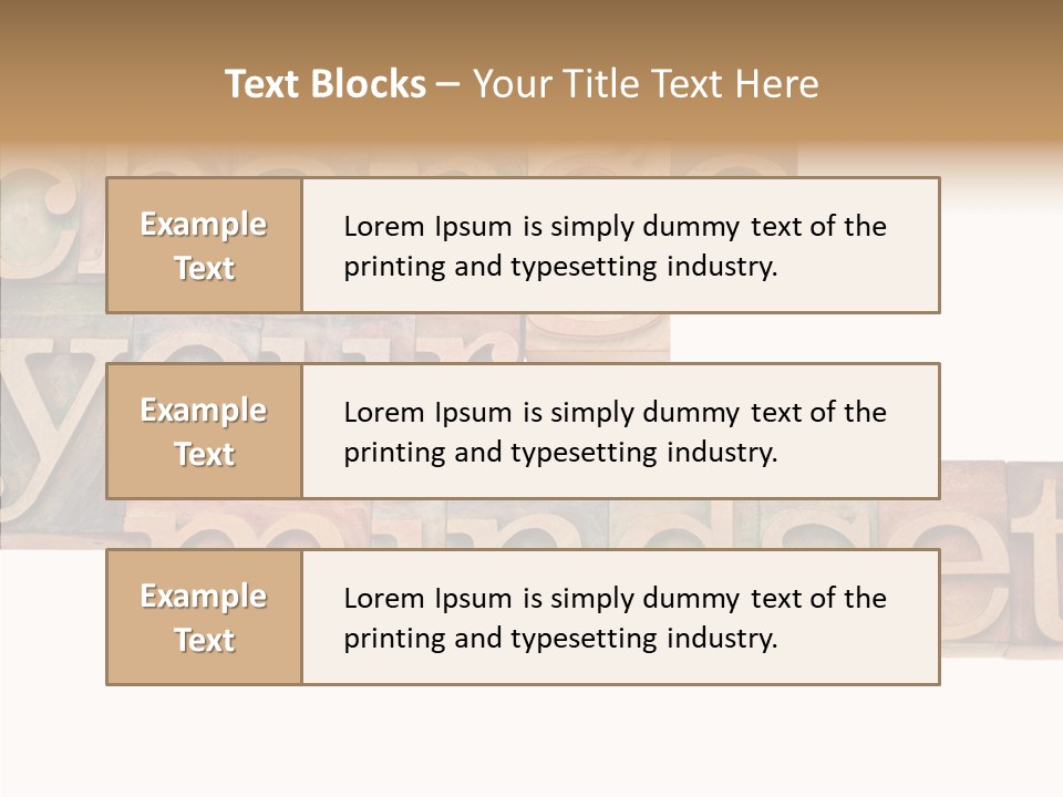 Antique Grunge Typography PowerPoint Template