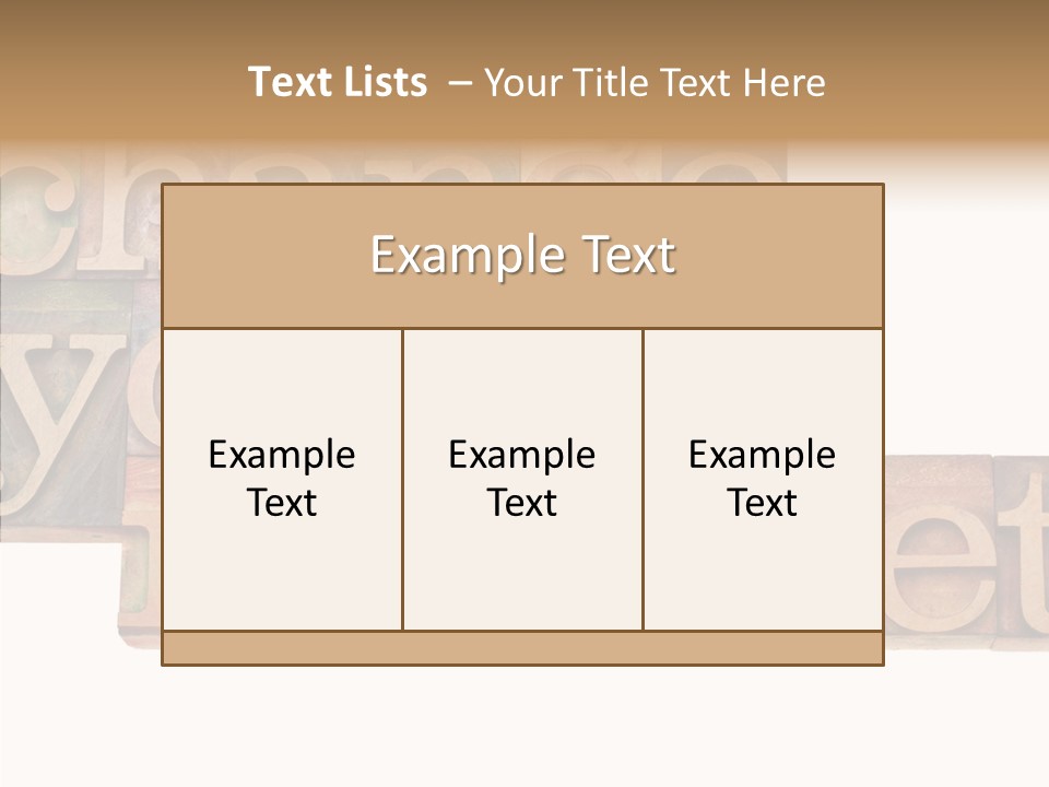 Antique Grunge Typography PowerPoint Template