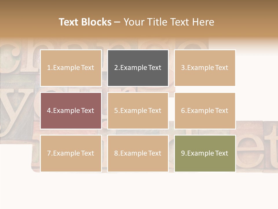 Antique Grunge Typography PowerPoint Template