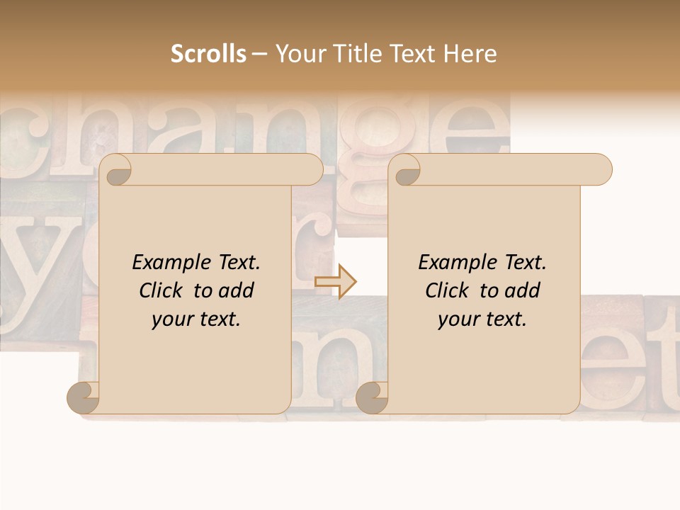 Antique Grunge Typography PowerPoint Template