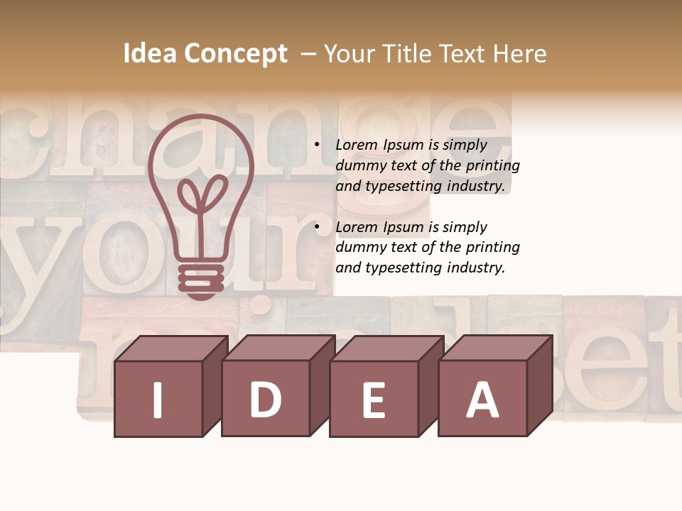 Antique Grunge Typography PowerPoint Template