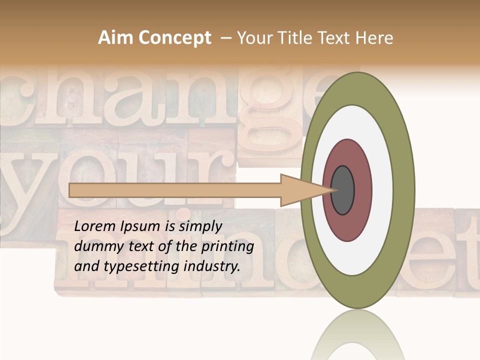 Antique Grunge Typography PowerPoint Template