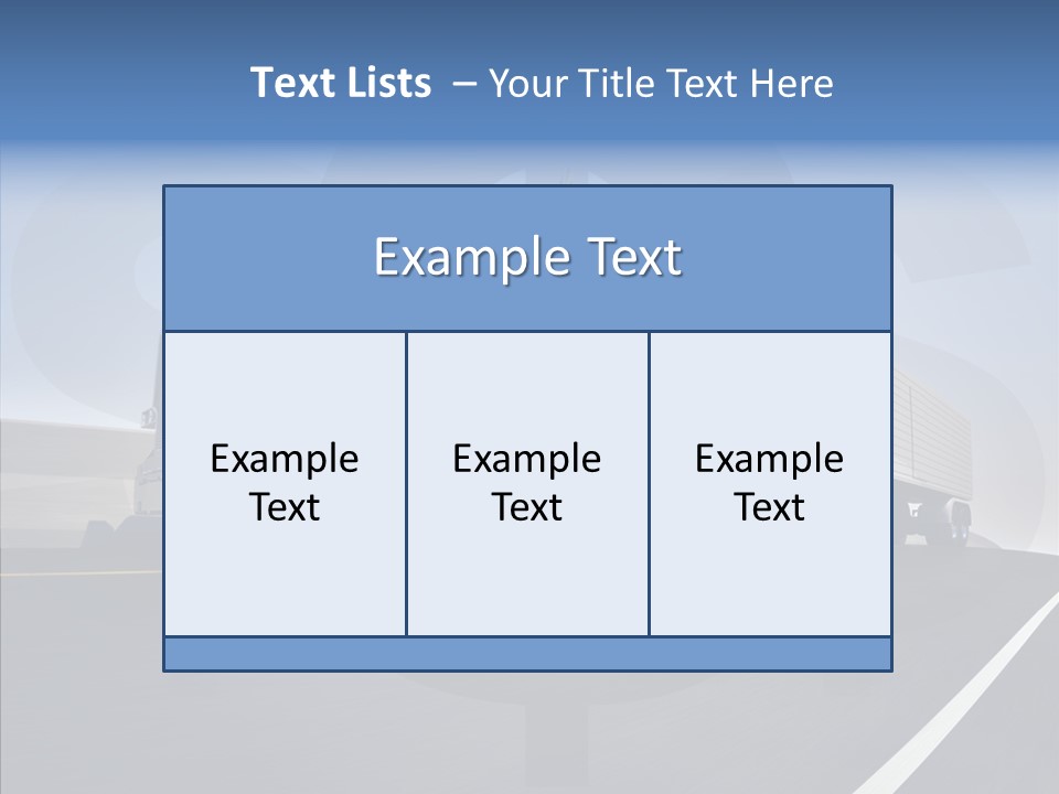 A Red Semi Truck Driving Down A Highway PowerPoint Template