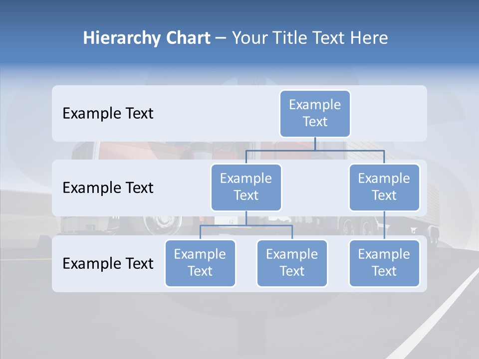 A Red Semi Truck Driving Down A Highway PowerPoint Template