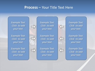 A Red Semi Truck Driving Down A Highway PowerPoint Template