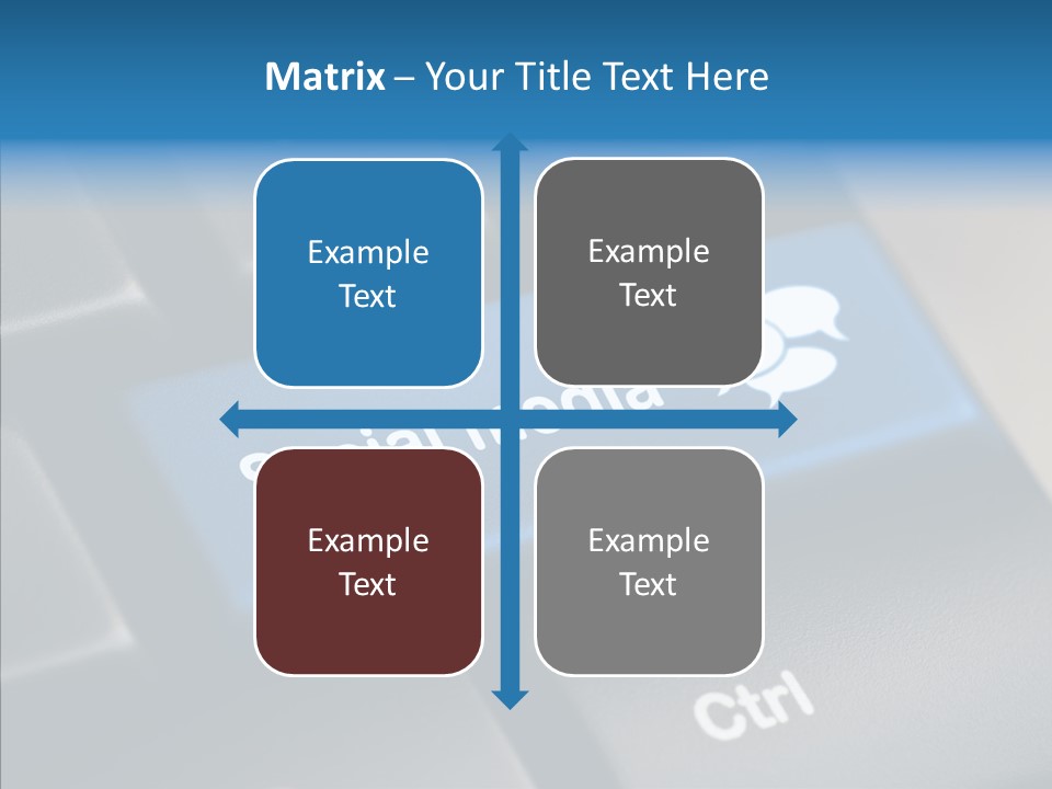Computer Key Computer Media PowerPoint Template